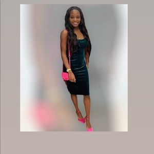 Hunter Green Velvet dress